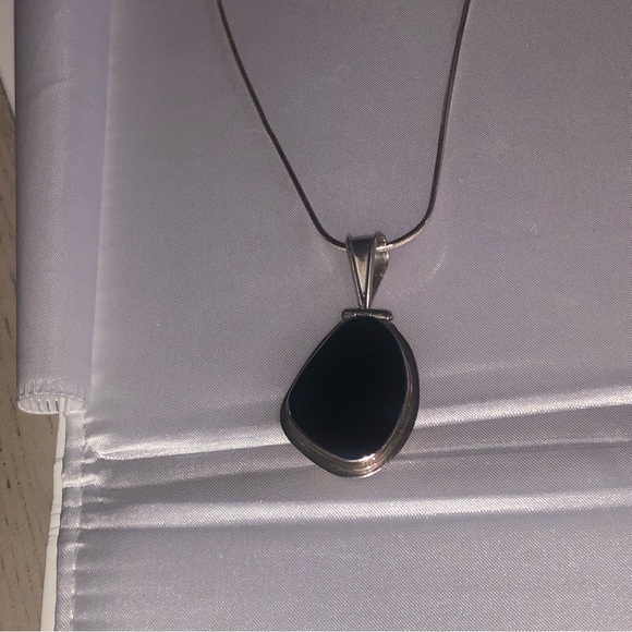 Necklace, sterling silver.  Two different sides - Picture 7 of 11